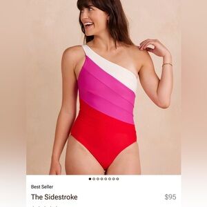 Summer salt One Piece Swimsuit Sidestroke